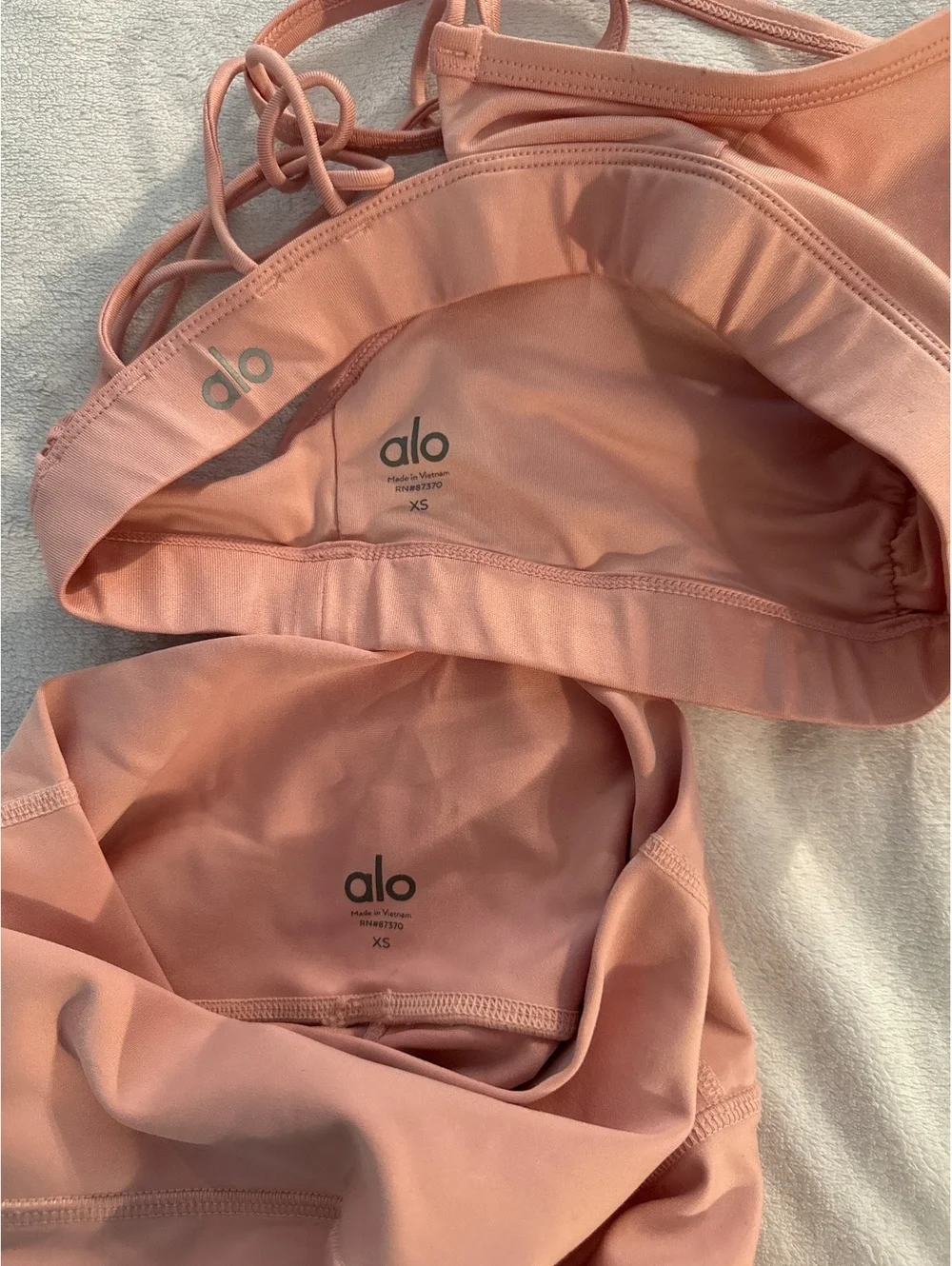 Alo Yoga Pink Activewear Set XS 5016